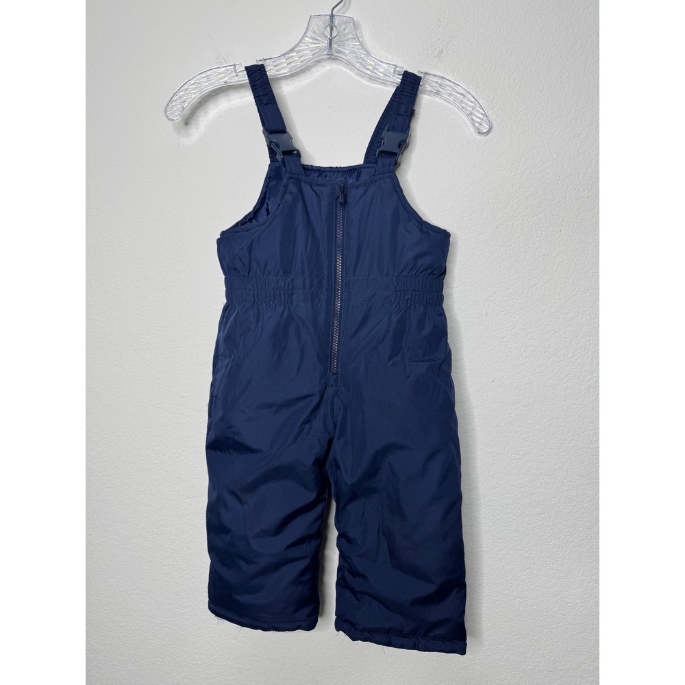 Carters Toddler Navy Blue Insulated Snow Bibs Overalls Winter Toddler Size 18M